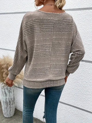 Josefine - Enfärgad sweatshirt - Vida ärmar